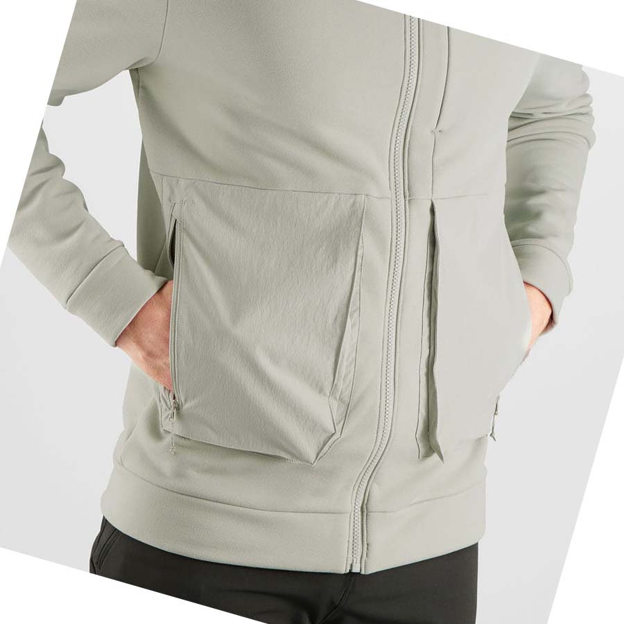 Sudadera Con Capucha Salomon ESSENTIAL WARM FLEECE Hombre Beige | MX 3196CTV